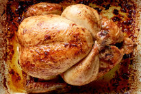 A perfect roast chicken from Meatsmith by Andrew McConnell and Troy Wheeler. 