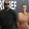Ye (Kanye West) and Bianca Censori at Sunday’s Grammy Awards.