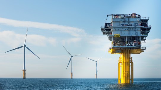 Offshore wind has a big headstart in northern Europe but is in its infancy in Australia.