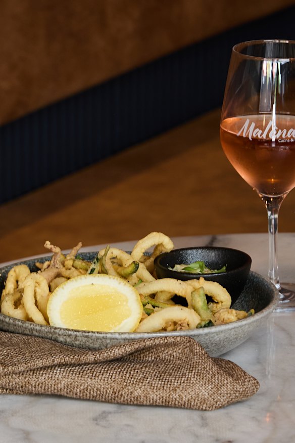 Crispy calamari.