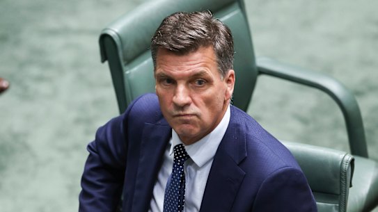 Opposition Leader Angus Taylor in Question Time on Tuesday.