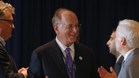 BlackRock CEO Larry Fink takes part in a COP28 roundtable called Financing the New Climate Economy.