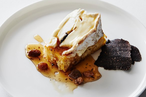 Torrada Francesa Brillat-Savarin com Mel Trufado no Lake House em Daylesford.