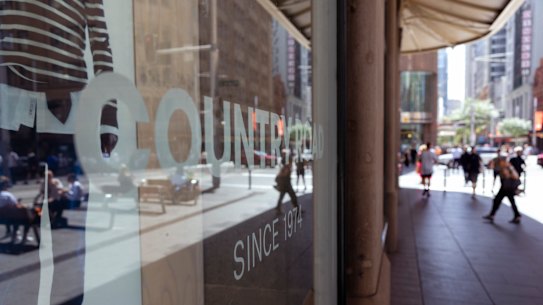 The Country Road store in central Sydney has closed.