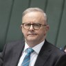 Prime Minister Anthony Albanese during Question Time.
