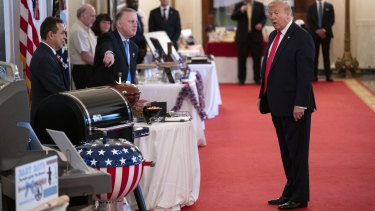 Donald Trump said the US economy was "roaring back" but the jobs data was collected in mid-June, before coronavirus cases began to spike across the country. 