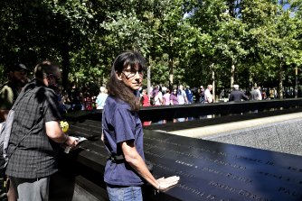 Dawn MacAllister decided to become a firefighter after meeting those who saved lives at the World Trade Centre. At the memorial, she leaves a letter to the family of a firefighter who died there. 