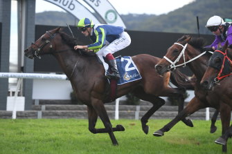 Regan Bayliss and Brandenburg hit the line in The Coast.