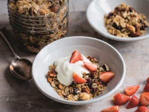Fruit and nut granola from The Fast 800 Easy, which offers recipes developed by Mosley’s GP wife Dr Clare Bailey.
