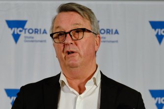 Health Minister Martin Foley said Victoria still needed to ‘mop up’ its own outbreaks on Friday.