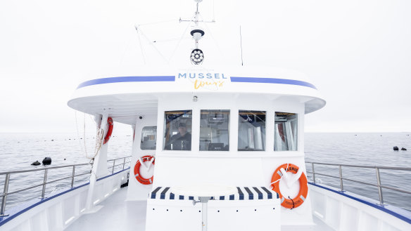 Mussel farmer Lance Wiffen is hosting tours on a refurbished trawler.