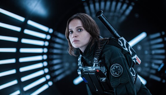 Felicity Jones in Rogue One: A Star Wars Story., 