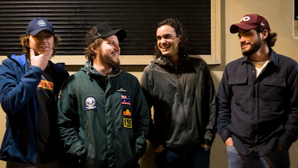 From left: Alonso, Patricio, Alonso and Fernando travelled to Australia from Mexico, but are happy to lock down again if required. 