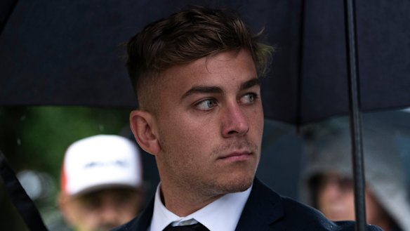 Callan Sinclair is facing trial alongside Jack de Belin.