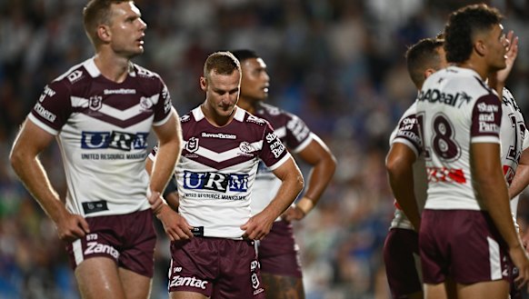 Tom Trbojevic and Daly Cherry-Evans were both injured in Manly’s loss to the Warriors.