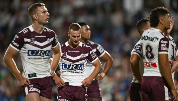 Tom Trbojevic and Daly Cherry-Evans were both injured in Manly’s loss to the Warriors.