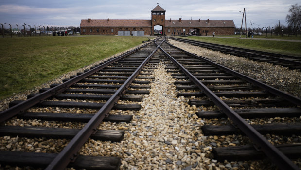 The Auschwitz-Birkenau concentration camp.