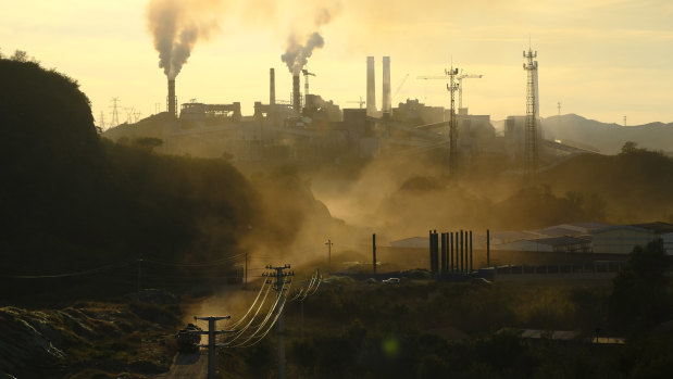 Coal power plants located 200 kilometres north-east of Beijing. China already burns half the world's coal.