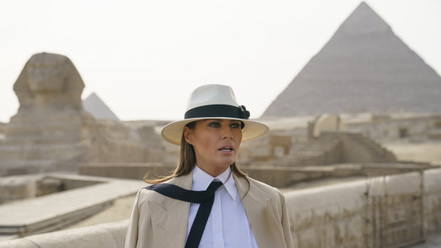 Melania Trump on her African tour.