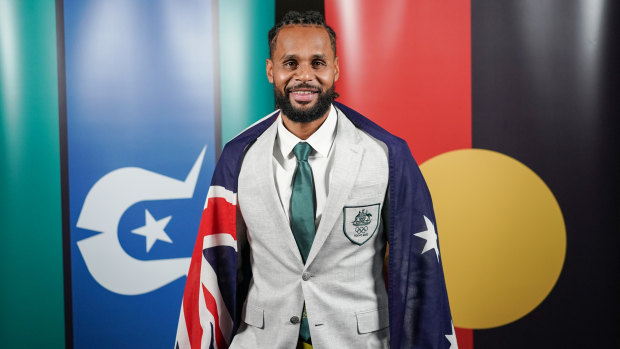Australian basketball player Patty Mills paid tribute to his proud Indigenous heritage.