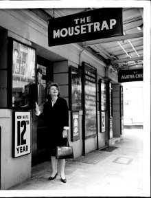The stage door of The Mousetrap