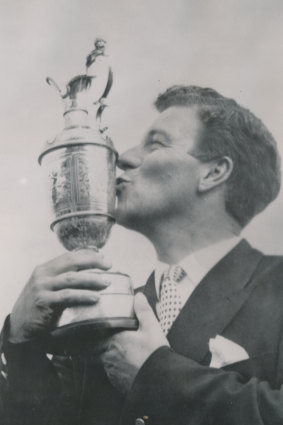 Peter Thomson with the famous Claret Jug in 1958.