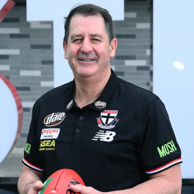 Ross Lyon is back at St Kilda in his second stint as coach of the club.