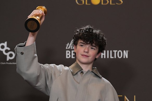 Owen Cooper won best performance by a male supporting actor in a television series for Adolescence, which he filmed when he was 14.