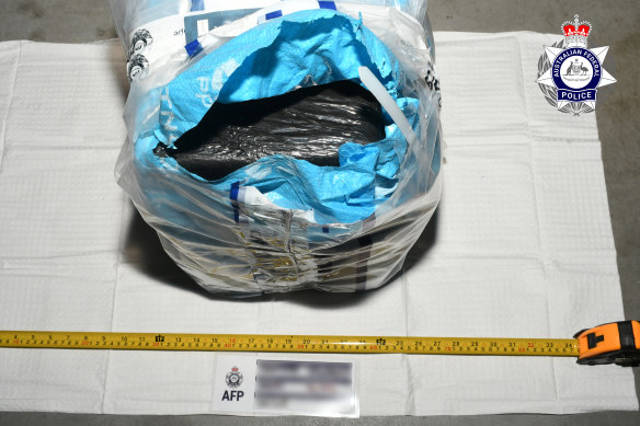 Police found 100kg of cocaine inside bags stashed in a van.