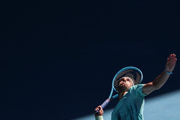 Lorenzo Mosetti in action.