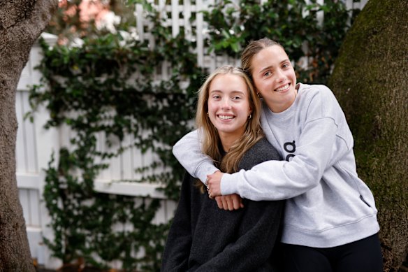 Gemma (left) and Claudia Hollingsworth: “Whenever I’m unsure of something I’m performing, or a new song I’ve written, I always sing it for Claudy first,” Gemma says.