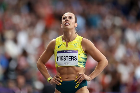 Bree Masters in action at the Paris Olympics.