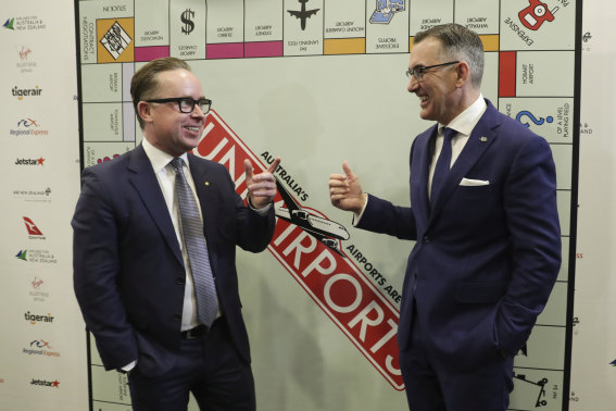 Rivals even during happier times, Alan Joyce and Paul Scurrah have become fierce opponents in the battle for government help.
