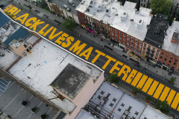 New York will follow the lead of Washington with Black Lives Matter messages on the streets.