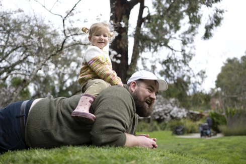 Father and daughter: Will McCormick with daughter Edith.