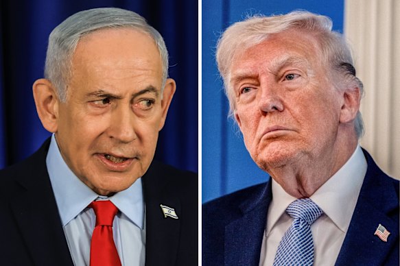 Israeli Prime Minister Benjamin Netanyahu and US President Donald Trump.
