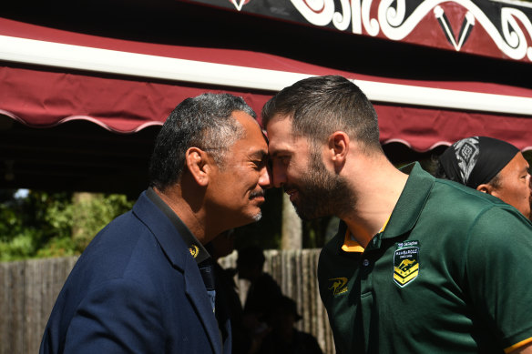 Two Kings: Maori King Tuheitia Paki meets Kangaroos counterpart James Tedesco on Thursday
