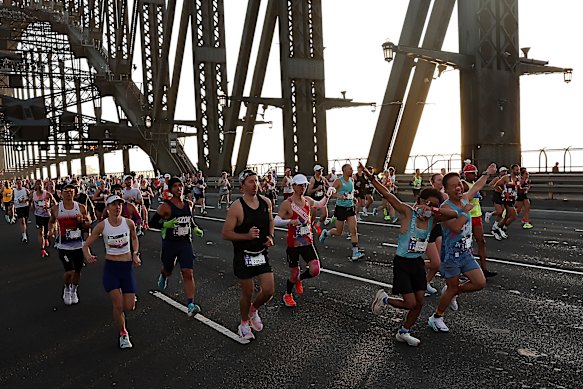 Competitors in the 2026 Sydney Marathon.