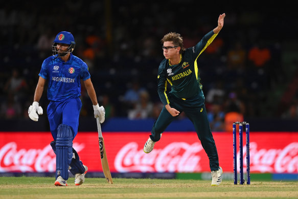 Adam Zampa claimed two wickets in one over.