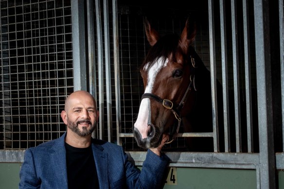Aziz “Ozzie” Kheir and his Melbourne Cup runner Soulcombe.