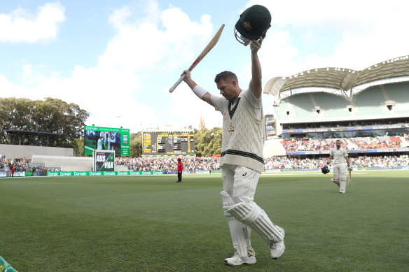 David Warner after his 335 not out against Pakistan.