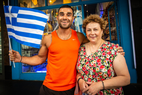 Jimmy Zafiriou and his mum Angela will be supporting Stefanos Tsitsipas in Sunday’s Australian Open men’s final.