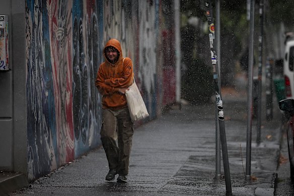 The rain caught plenty of people off guard.
