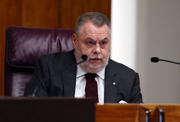 Commissioner Stuart John Wood KC on Thursday.