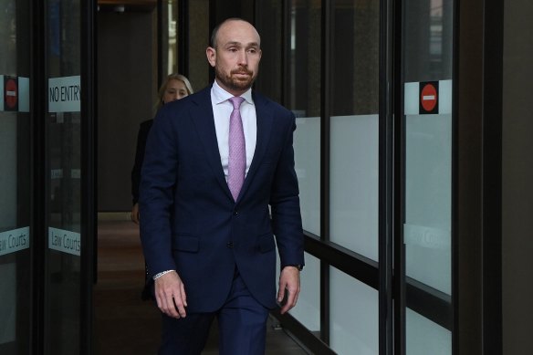 Ben Dillaway outside the Federal Court in Sydney on Thursday.