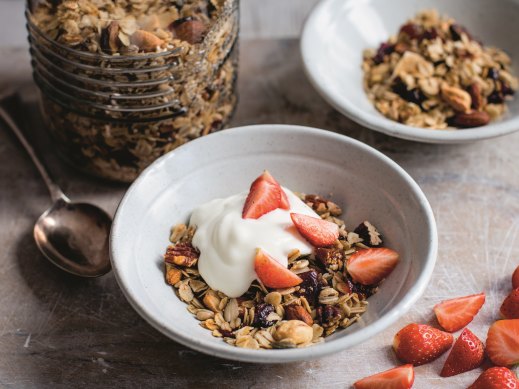Fruit and nut granola from The Fast 800 Easy, which offers recipes developed by Mosley’s GP wife Dr Clare Bailey.