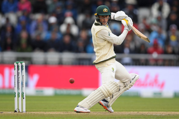 Marnus Labuschagne batting during the 2019 Ashes.