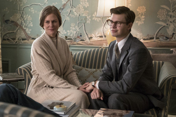 Nicole Kidman and Ansel Elgort in The Goldfinch: 'I can see my mother staring back at me.'