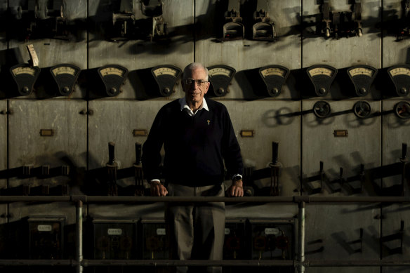 John Jeremy, who was the last manager of Cockatoo Island in the old powerhouse on the island.