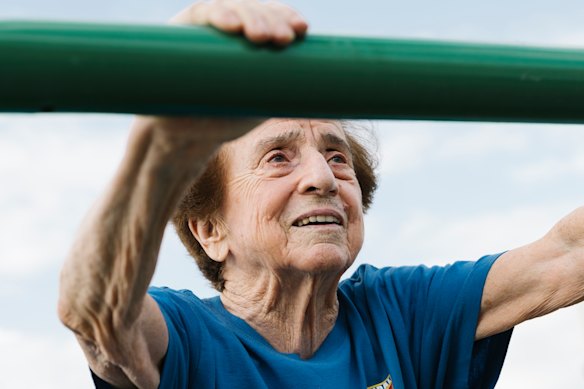 Ninety-two-year-old Emma Maria Mazzenga is breaking records for her age category in athletics.